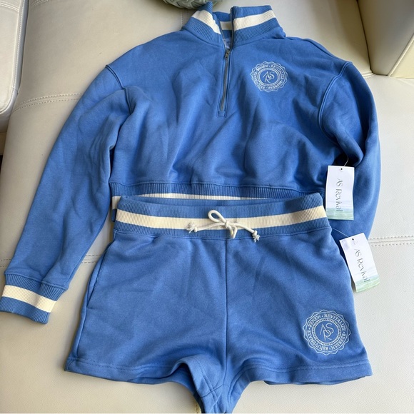NWT AS Revival Elite Varsity Fleece Pullover and shorts set size medium - Picture 10 of 14